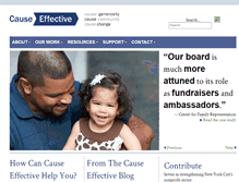 Tablet Screenshot of causeeffective.org